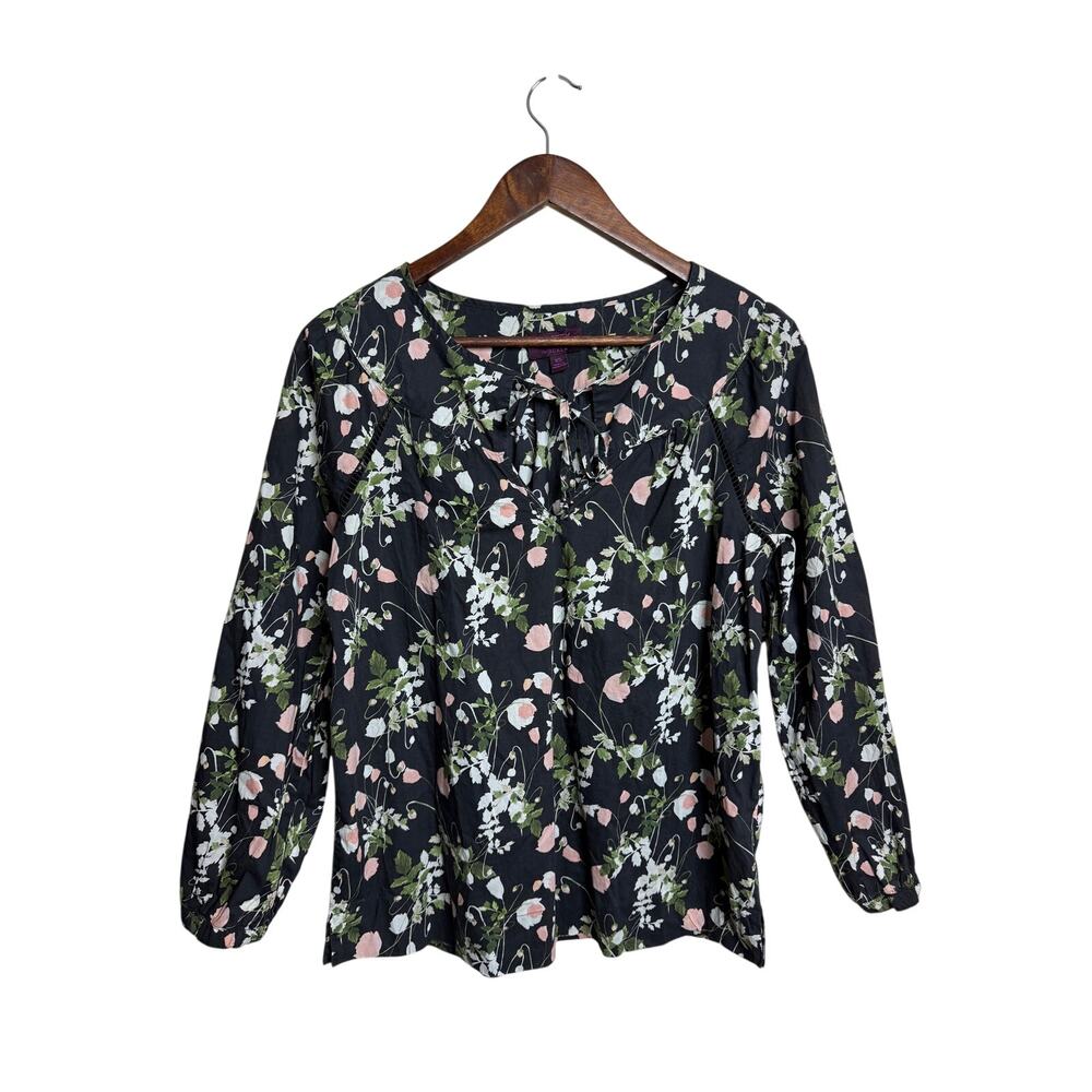 J.Crew Point Sur Liberty Poppy Dream Floral Cotton Peasant Blouse XS